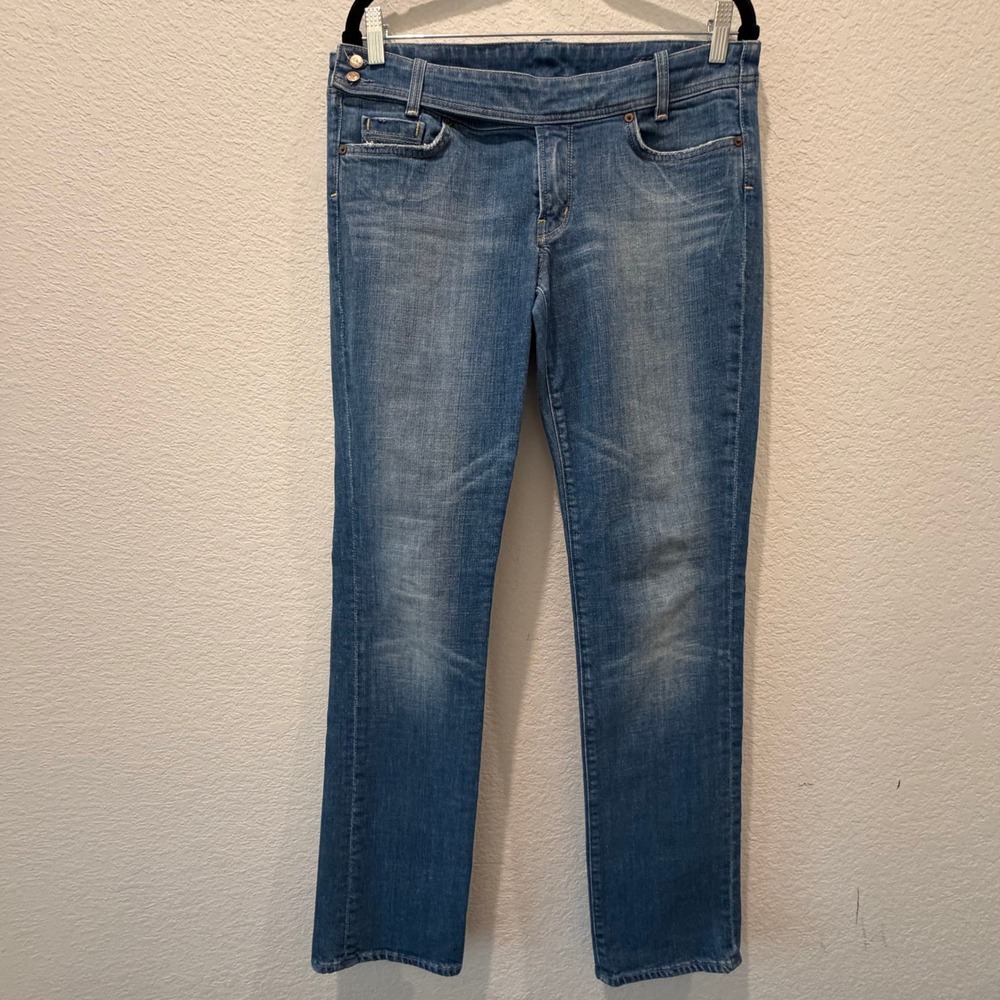 Citizens of Humanity Jerome Dahan Straight Leg Jeans Medium Wash Blue Size 32